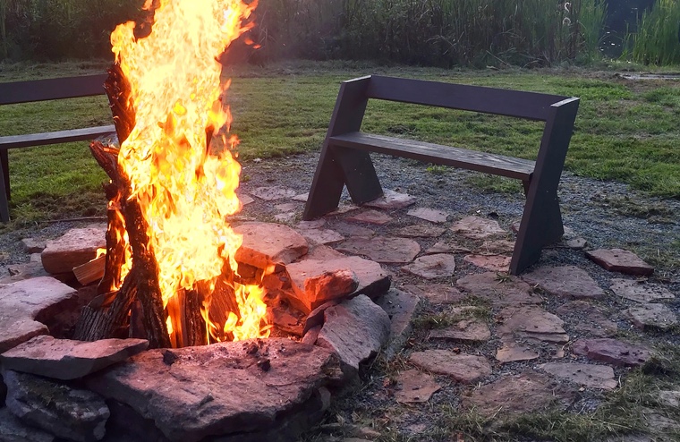 Sunset Pond Campfire