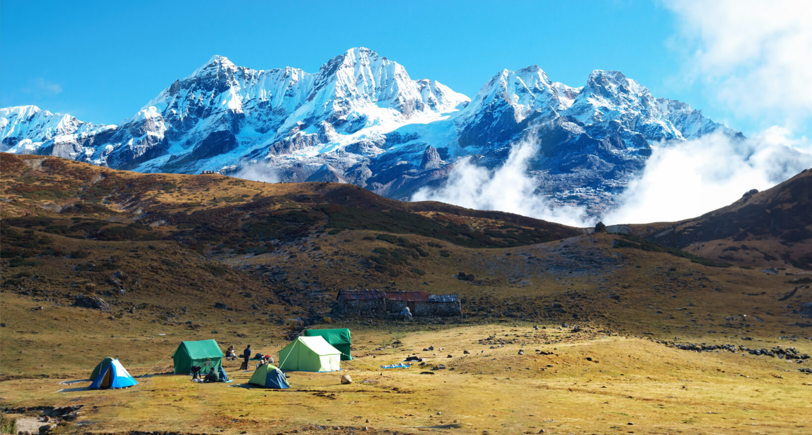 sikkim camping by the mountains - Himalayan Institute